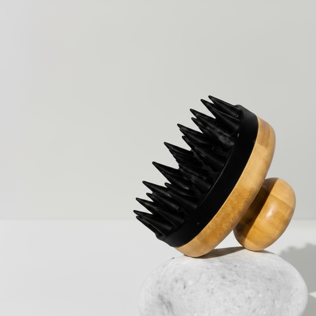 BAMBOO SILICONE SCALP MASSAGER | 100% Plastic Free - Image 4